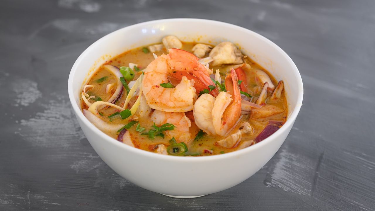 Tom Yum Prawns Soup