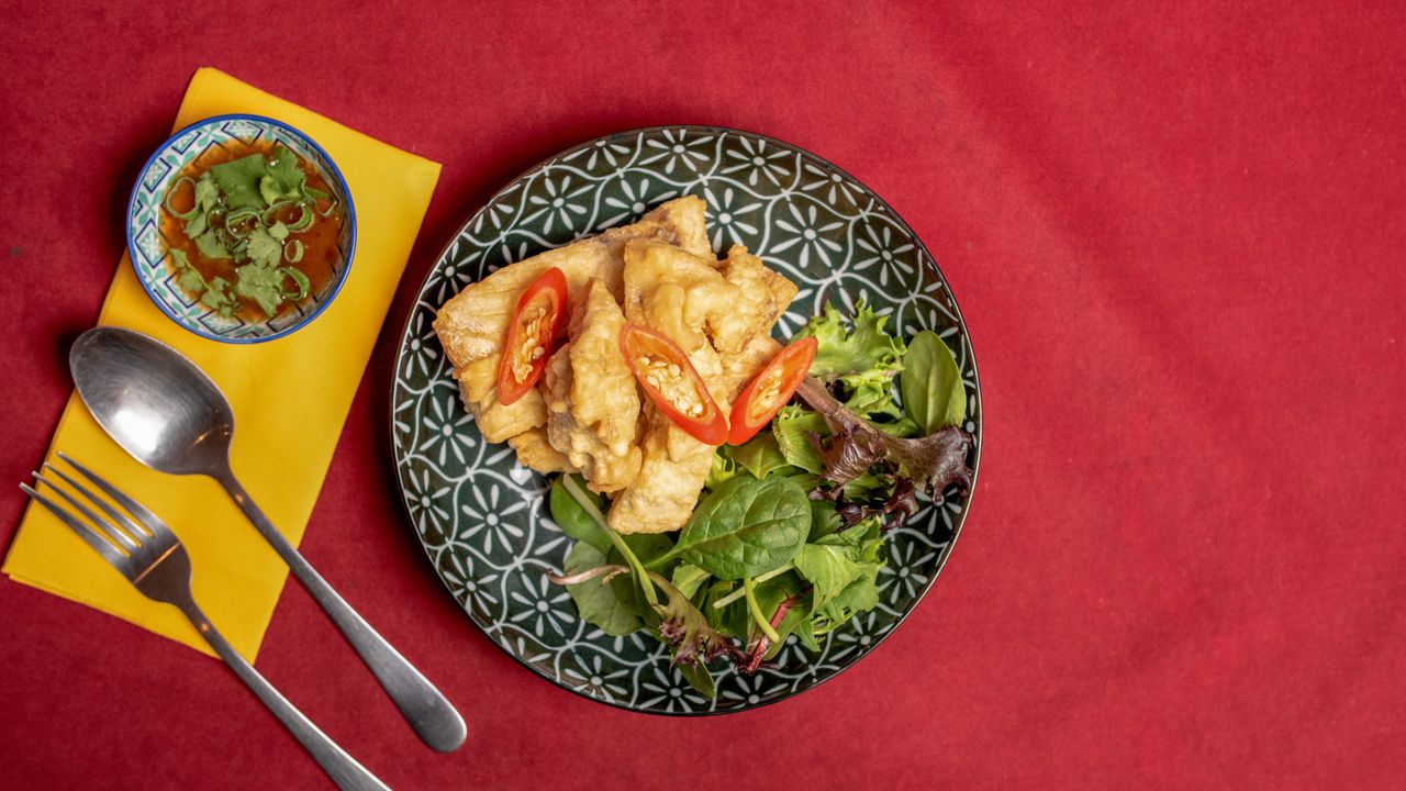Crispy Barramundi Fish with Three Flavour Sauce