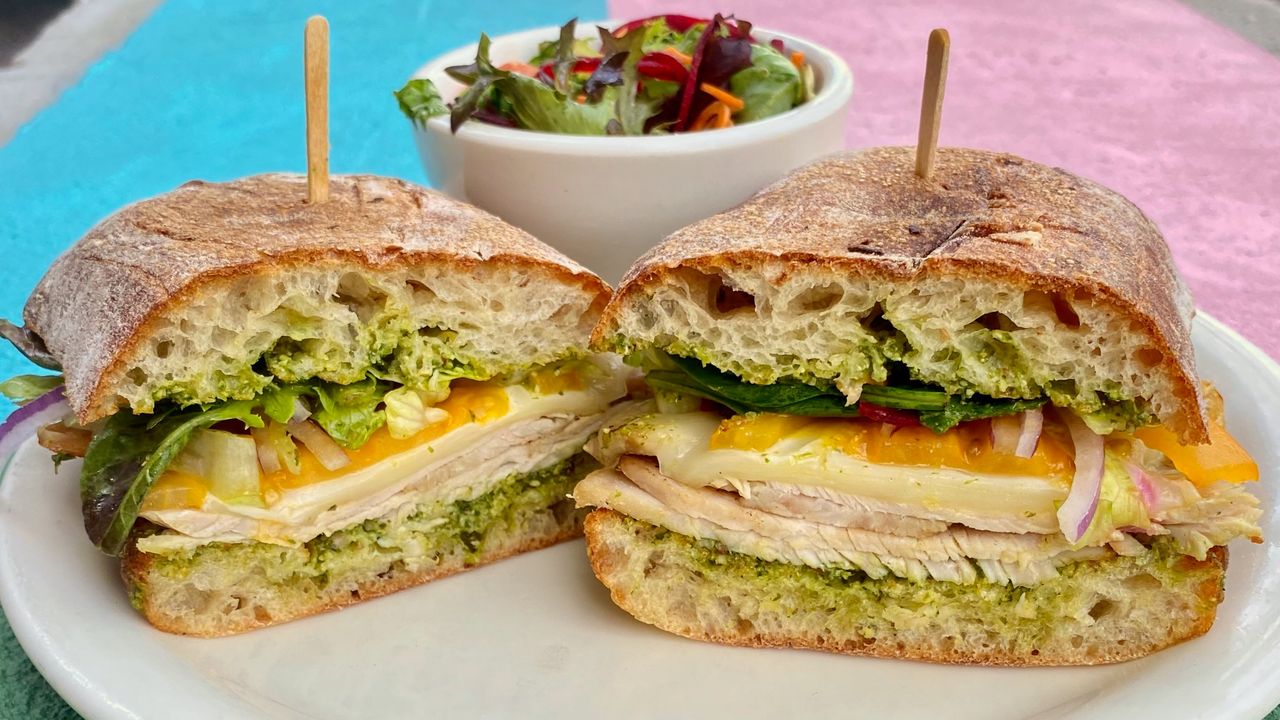 Roasted Turkey Pesto Sandwich