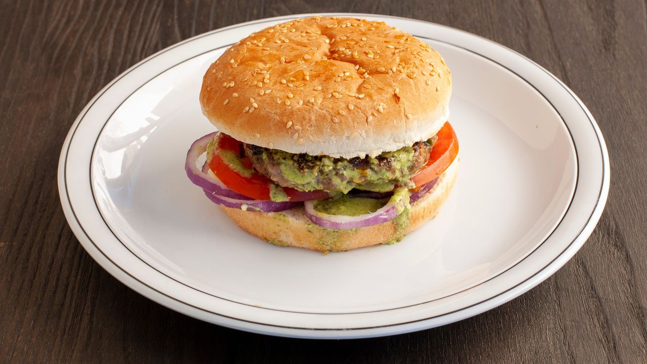 Beef Chapli Kebab Burger