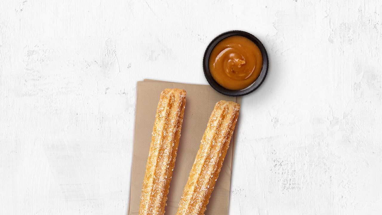 2x Churros (V) + Dulce de Leche (GF, V)