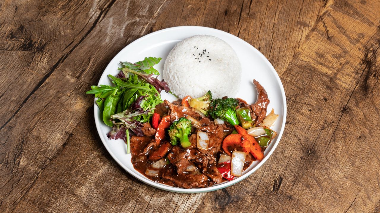 Black Bean Beef 豆豉牛肉饭