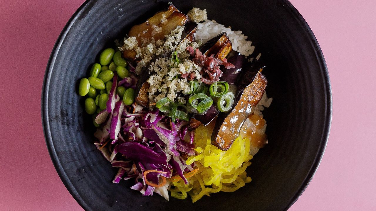 Miso Eggplant Bento