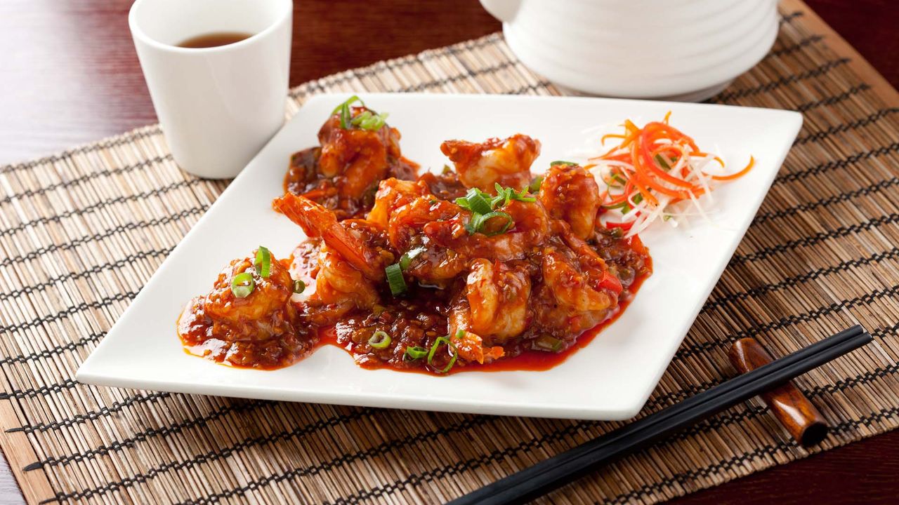 Fried King Prawn in Chilli Bean Sauce
