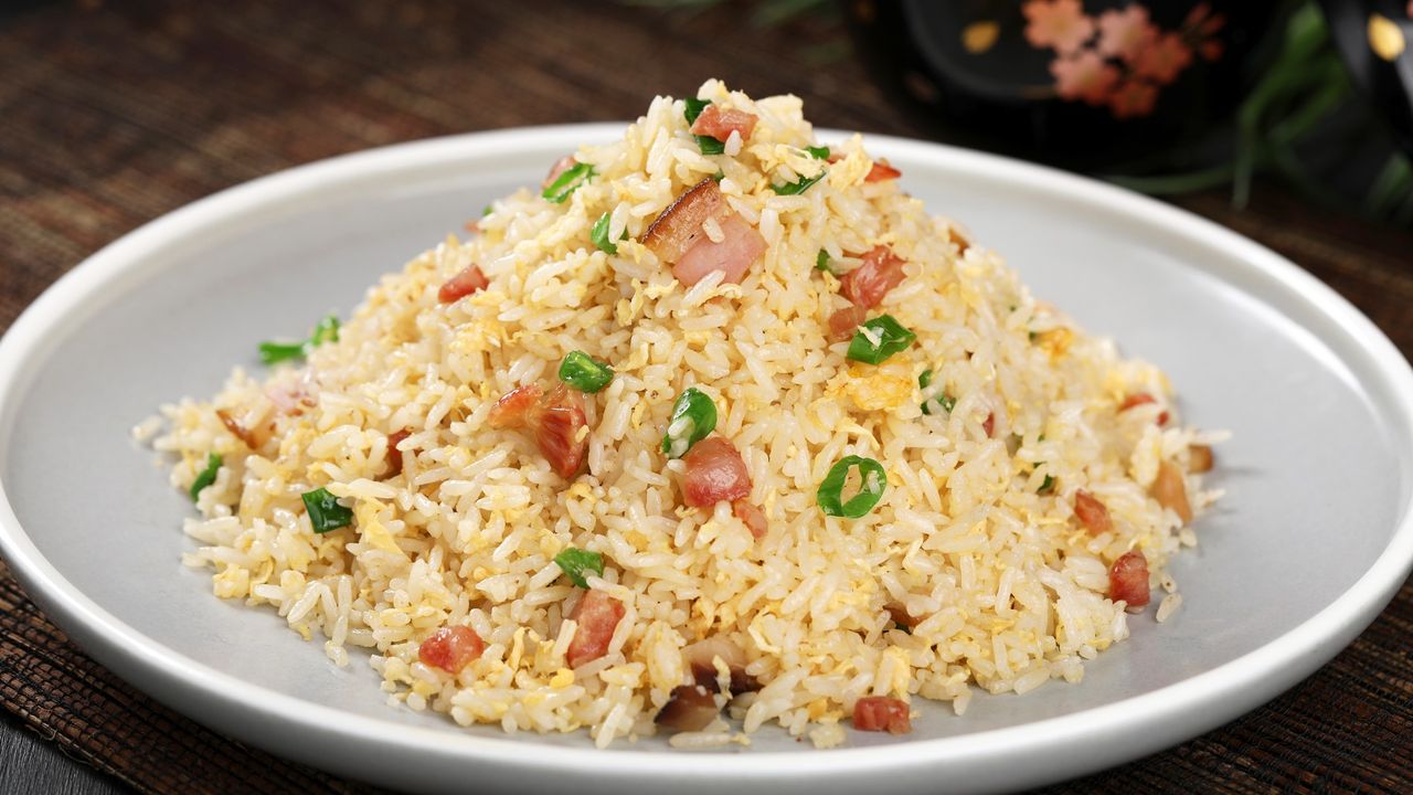 Stir-fried Rice with Preserved Ham