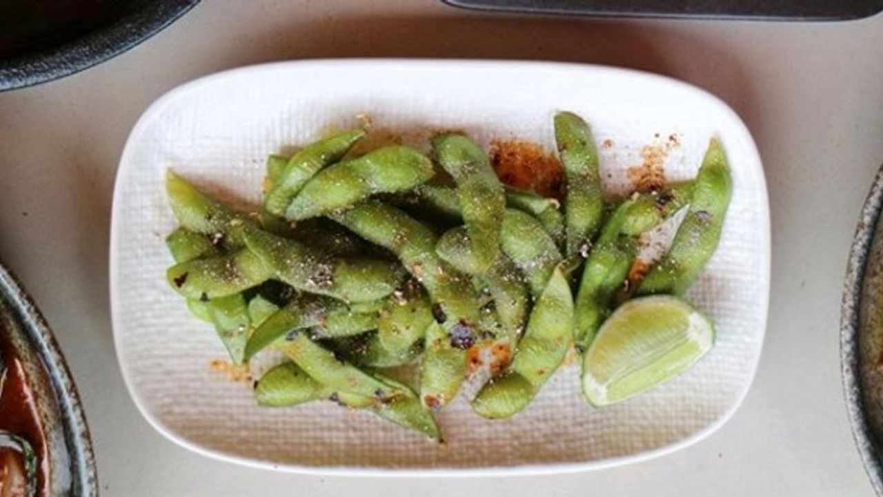 Charred Edamame