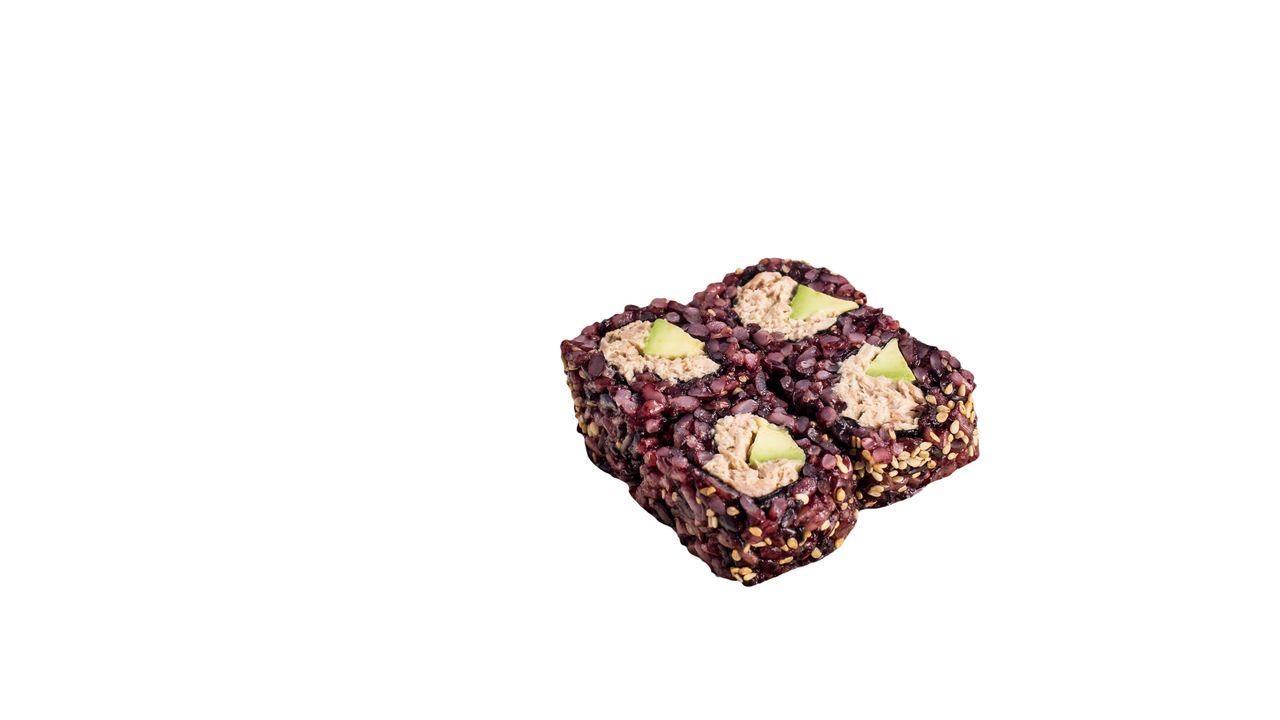 Tuna Salad and Avocado with Black Rice Maki