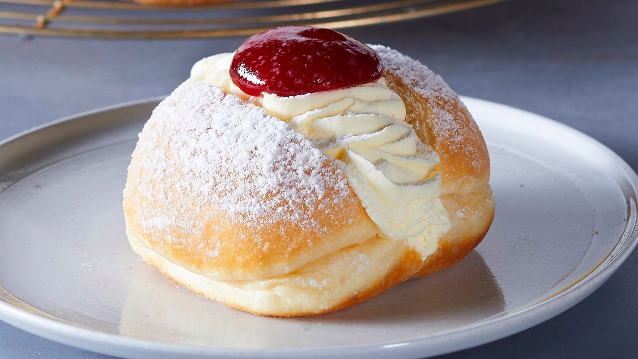 Fresh Cream and Jam Donut