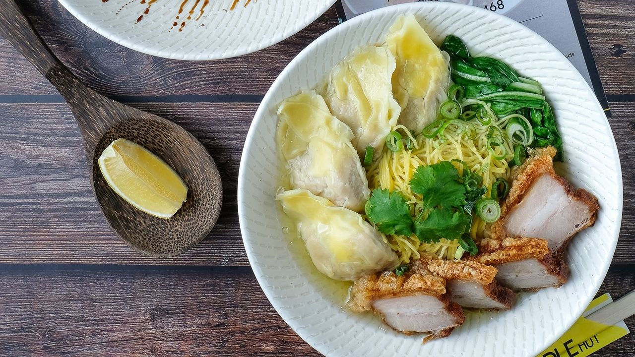 Crispy Pork Wonton Noodle Soup