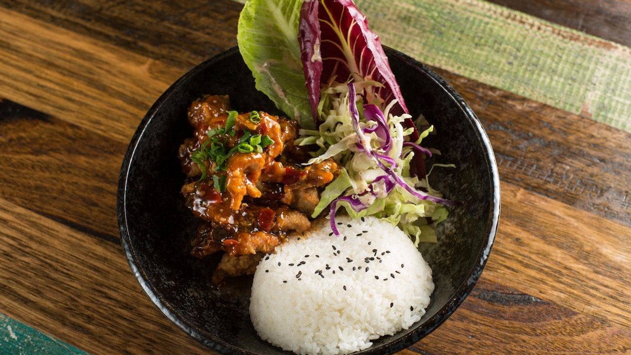 Yu Xiang Chicken on Rice