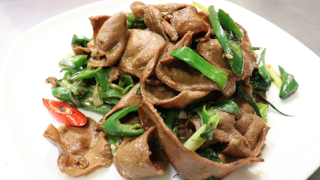 058. Stir-Fried Ox Tongue in Chilli