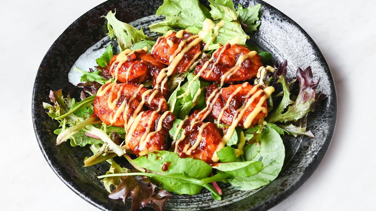 Chilli Prawns (7pcs) with Vegetables