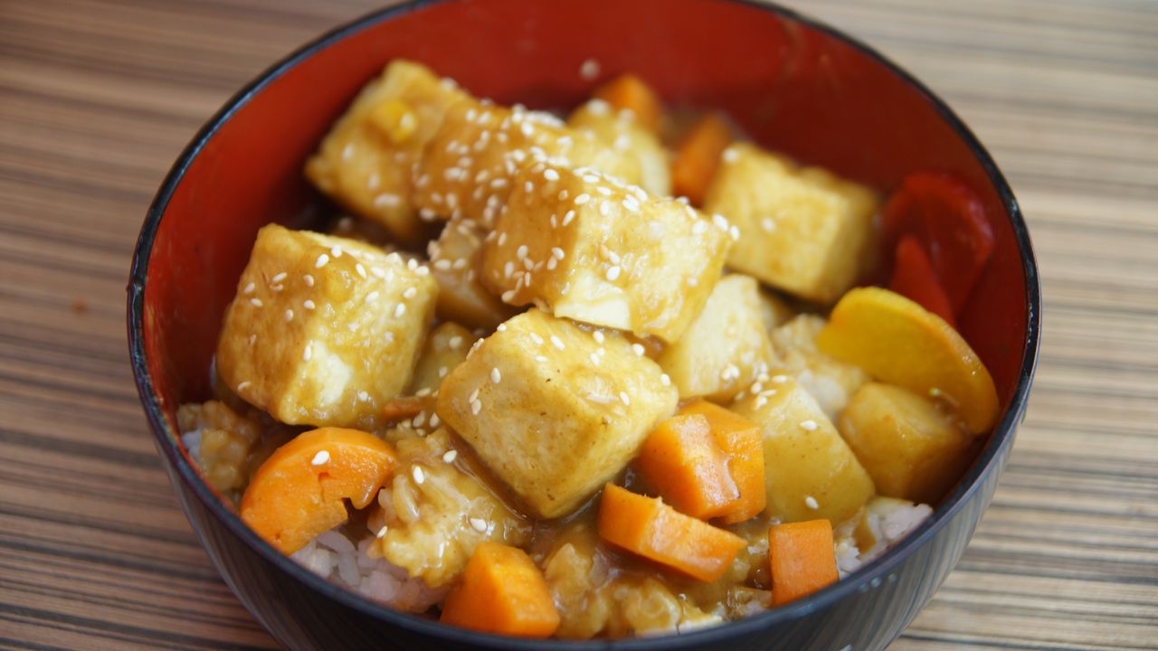 Tofu Curry Don