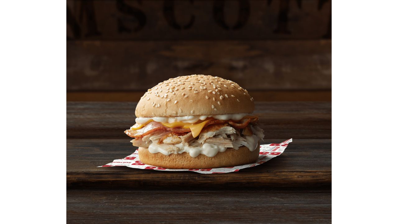 Chicken, Cheese and Bacon Burger