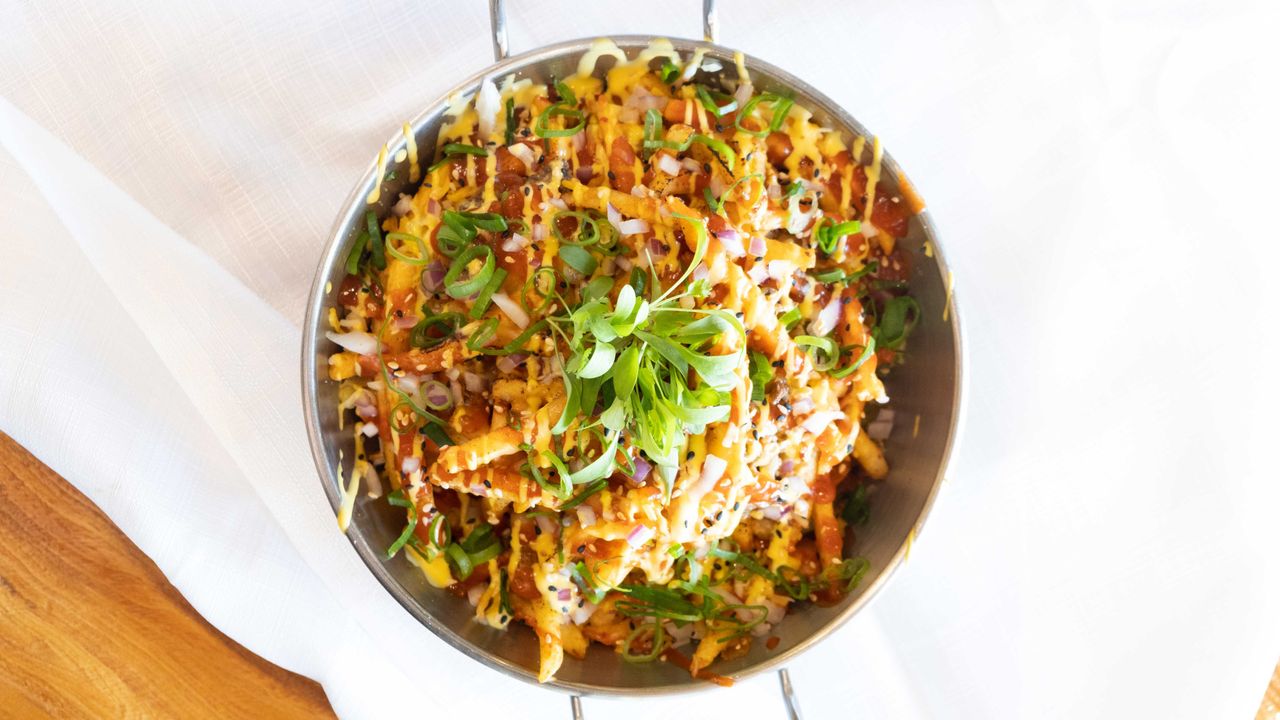 Bulgogi and Kimchi Loaded Fries