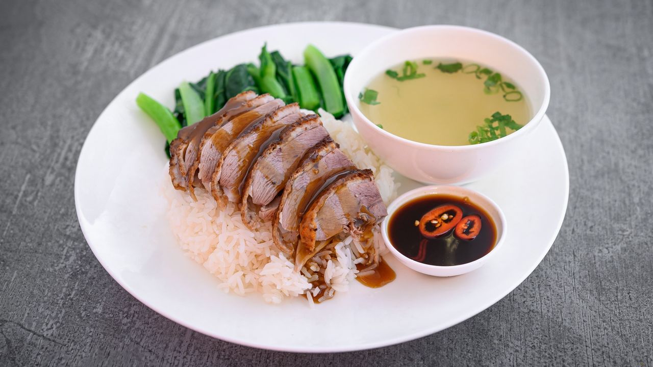 BBQ Duck with Rice
