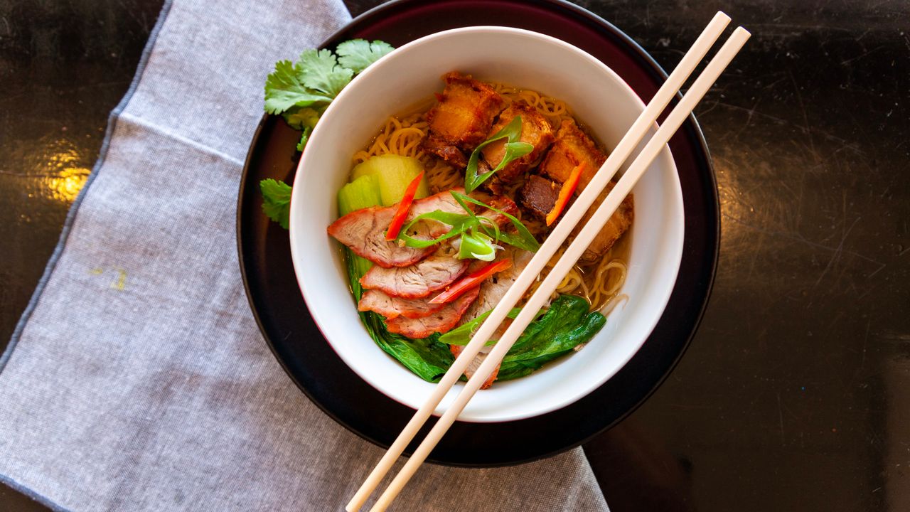 1. Moo Krob Noodle Soup