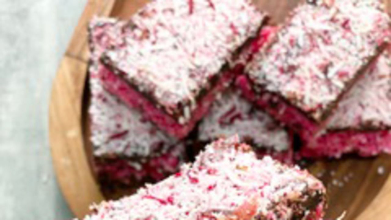 Cherry Ripe Slice