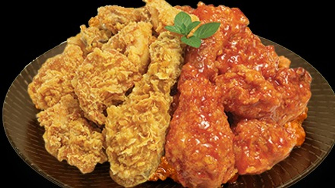 Half and Half Korean Fried Chicken Large