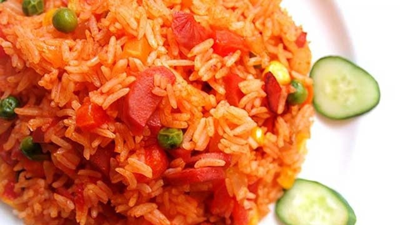 Fried Rice with Tomato, Ham & Egg