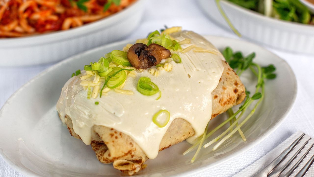 Chicken and Mushroom Crepe