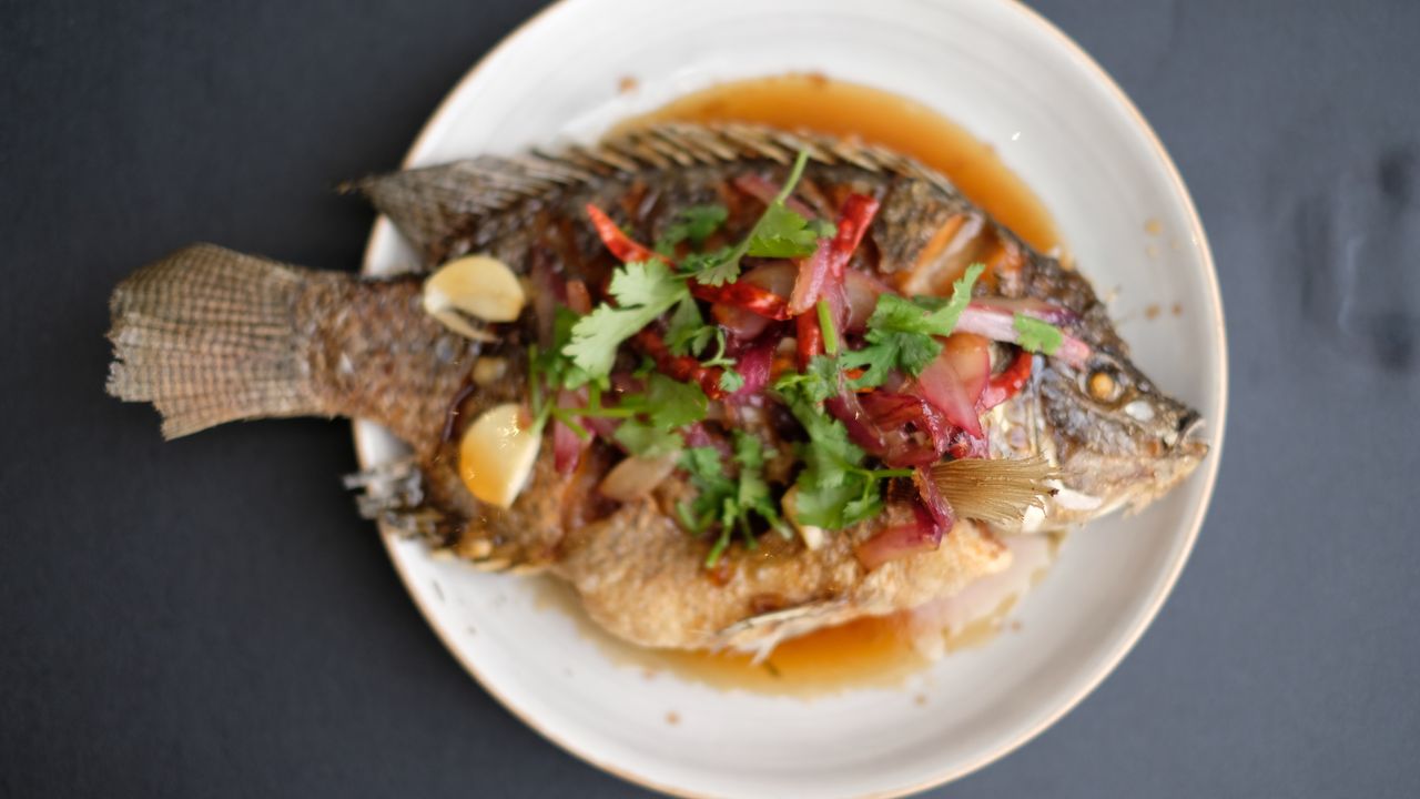Deep Fried Tilapia with Tamarind sauce