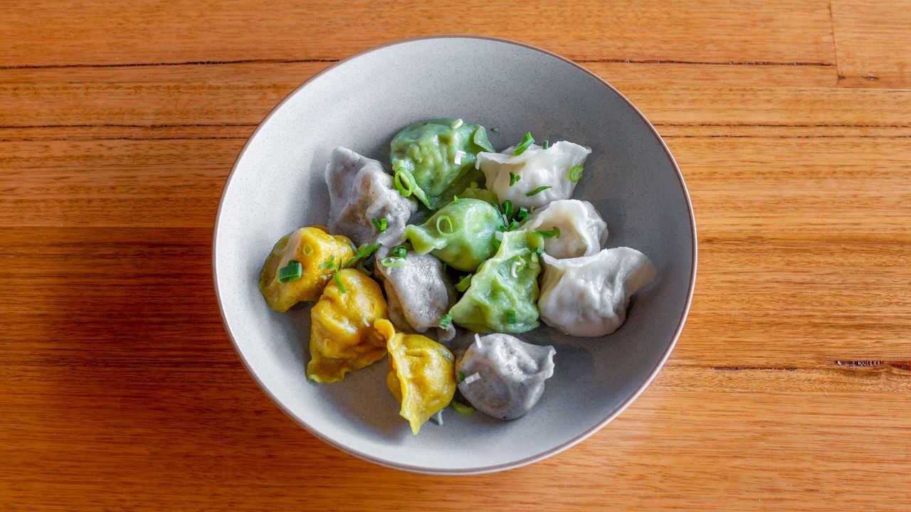 Mushroom and Bok Choy Dumplings