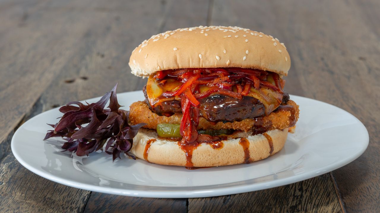 Beef and Hash Burger