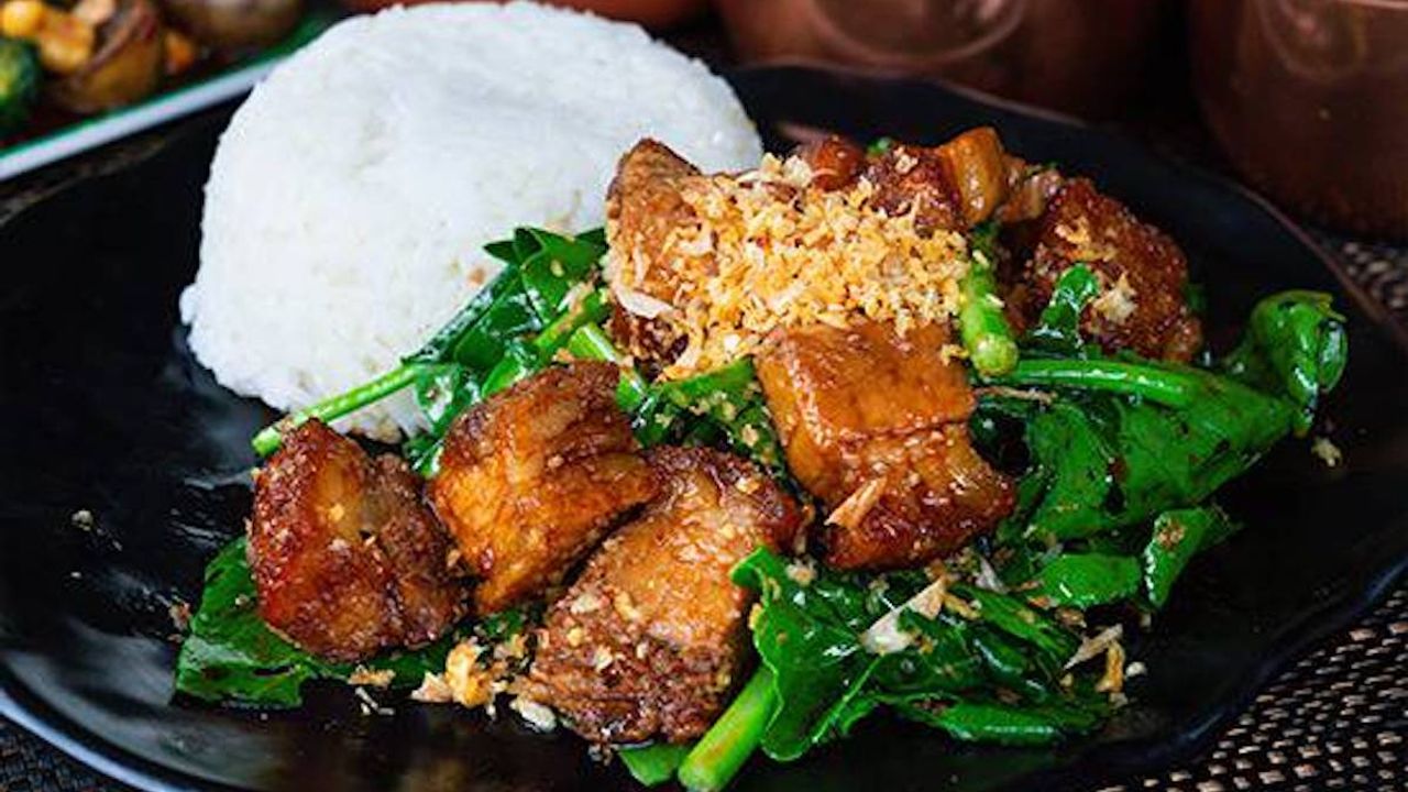 Crispy Pork & Asian Greens Stir Fry w/ Rice