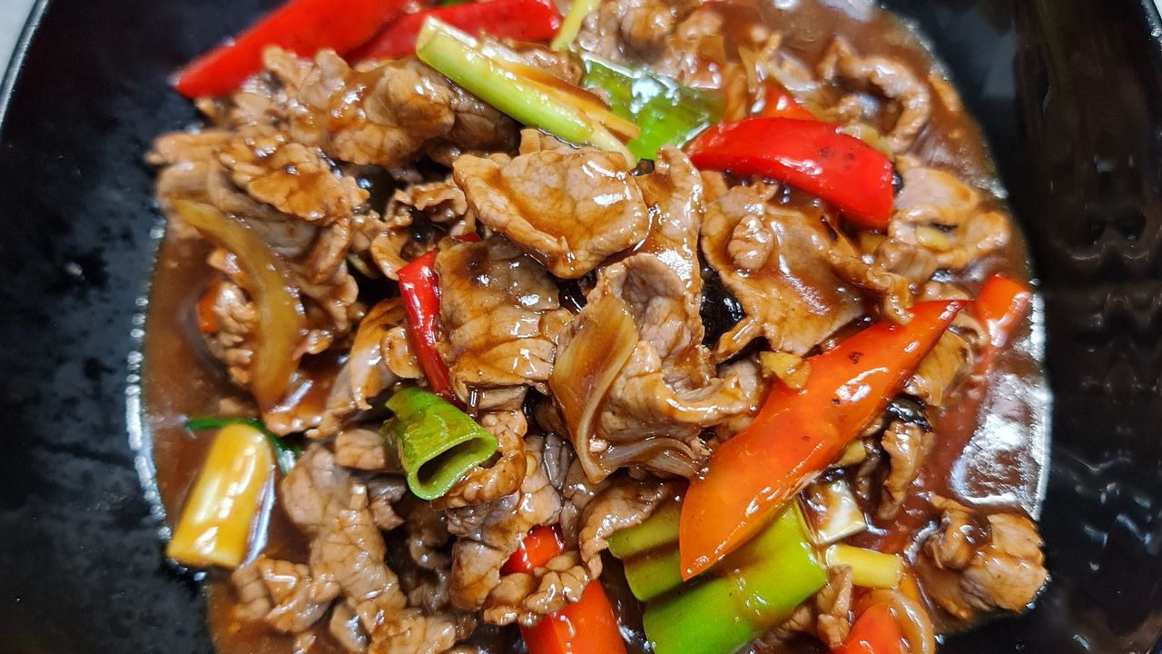 Beef in Black Bean Sauce