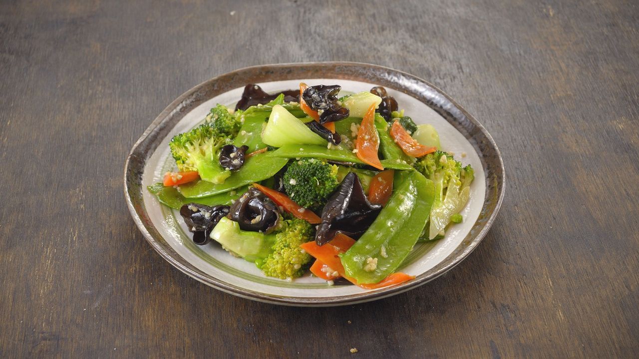 421 Wok Fried Broccoli & Mixed Vegetables