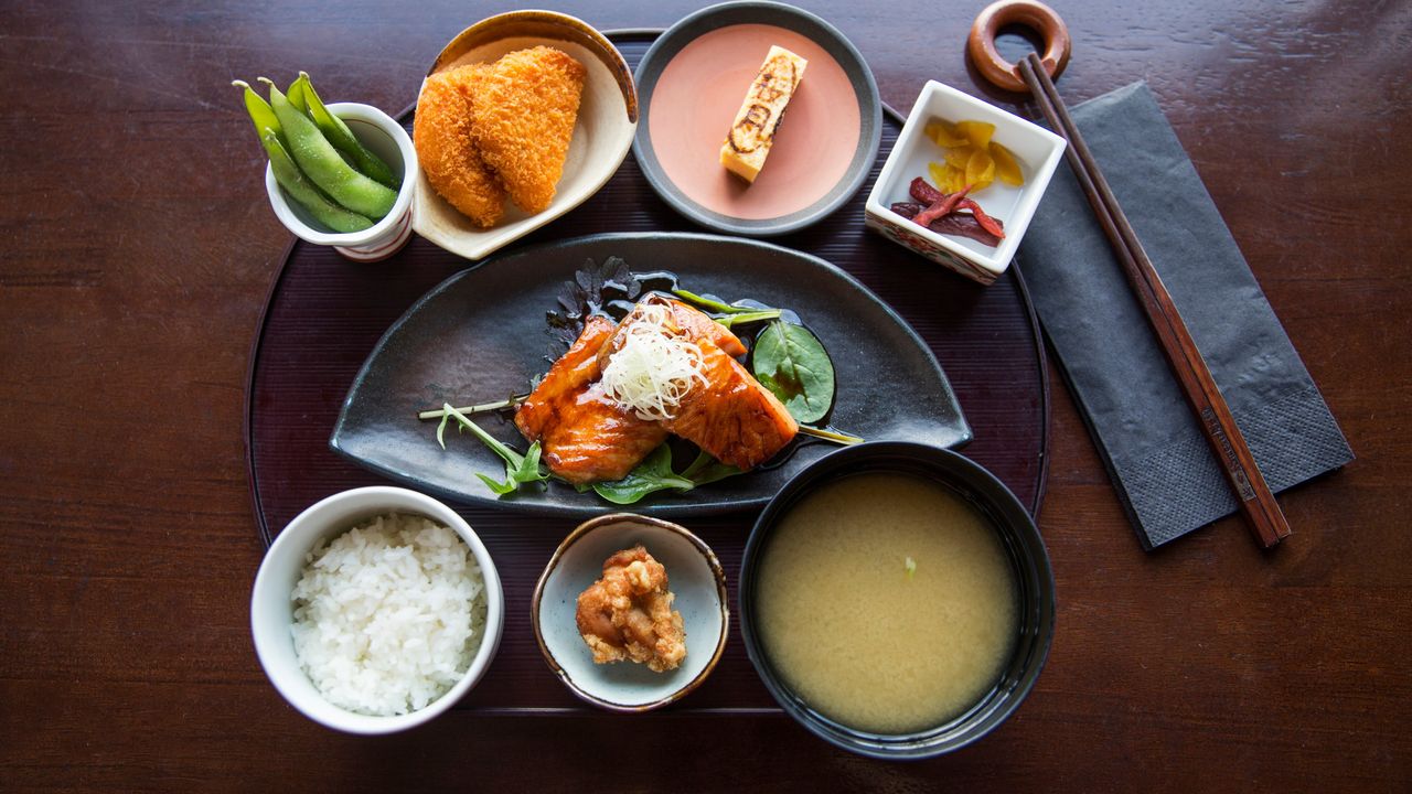 Teriyaki Salmon Bento Box