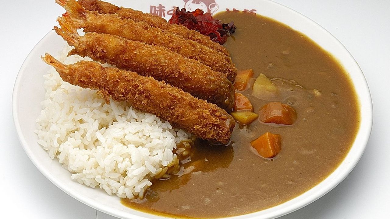 Ebi Fry Curry Rice
