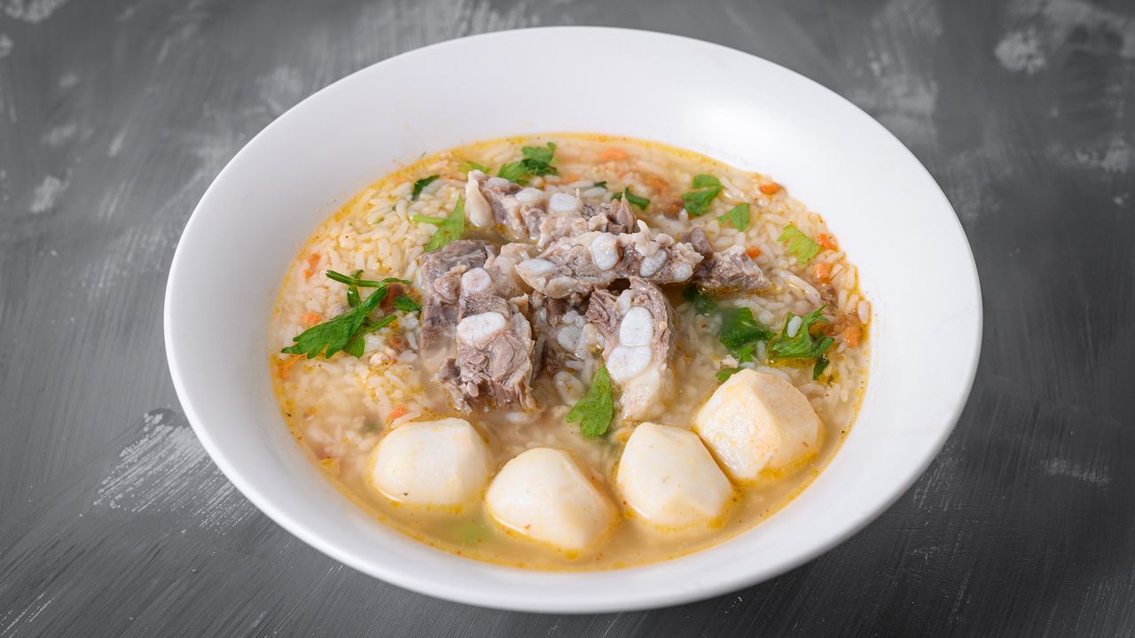 Soft Boiled Rice with Pork Ribs