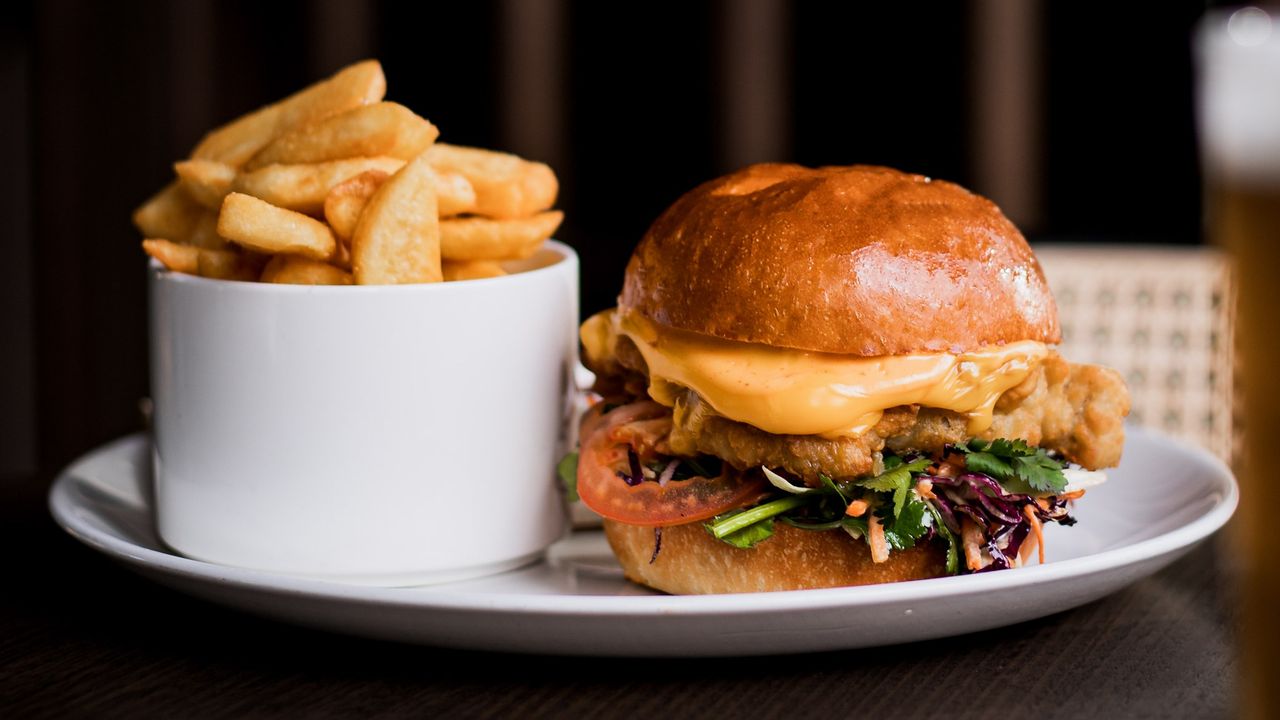 Chicken Burger & Chips