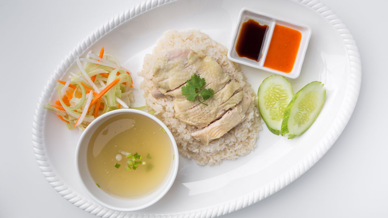 91. Hainanese Chicken Rice - Steamed