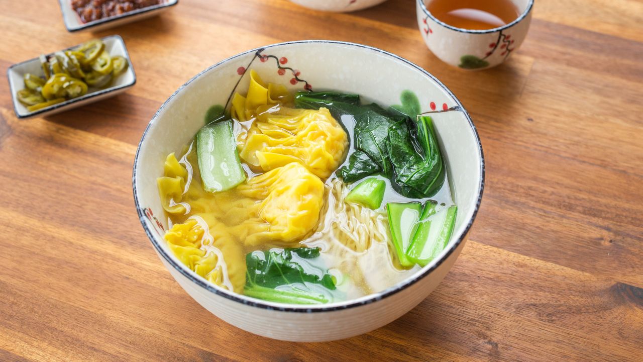 Prawn Dumpling Noodle Soup