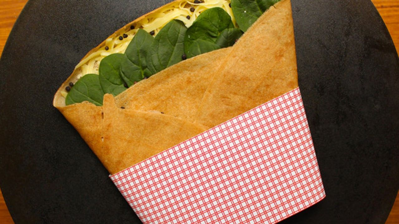 Emmental Cheese and Fresh Spinach