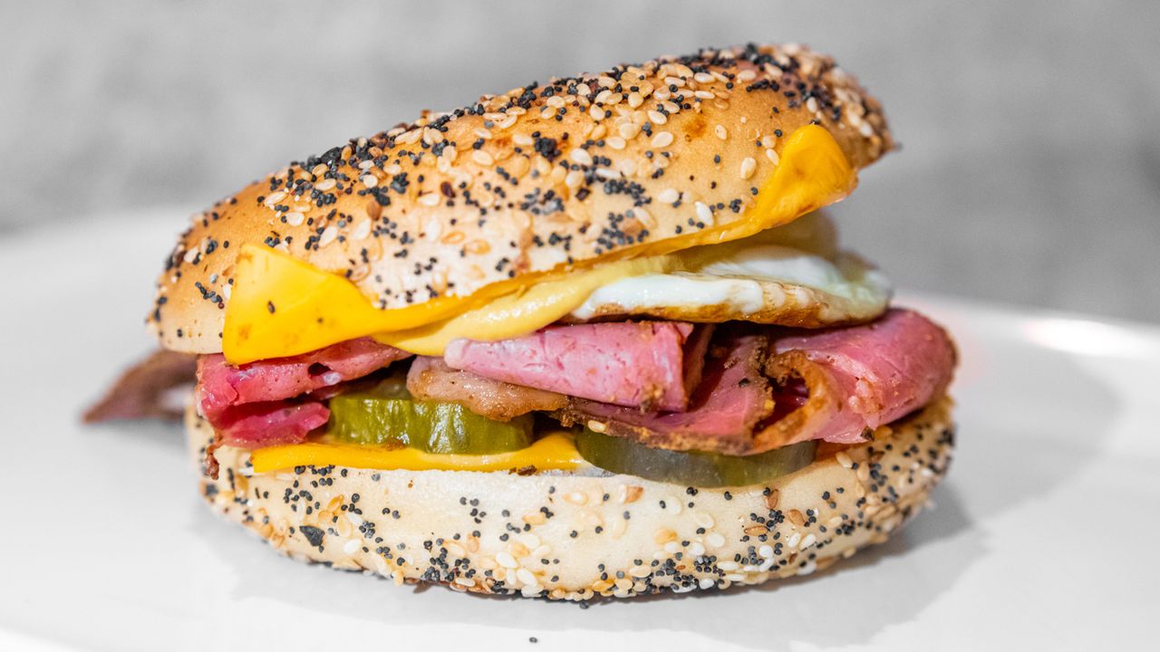 Pastrami Melt Bagel