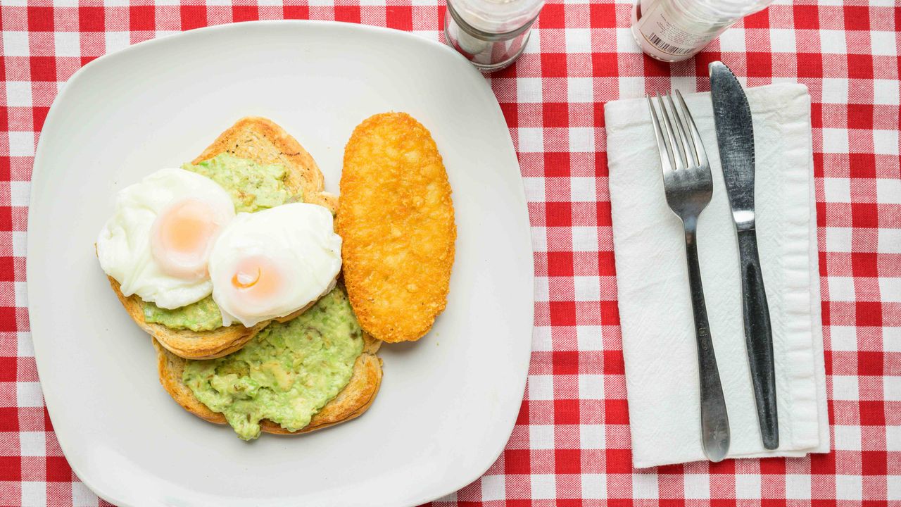 Smashed Avocado and Poached Eggs on Toast