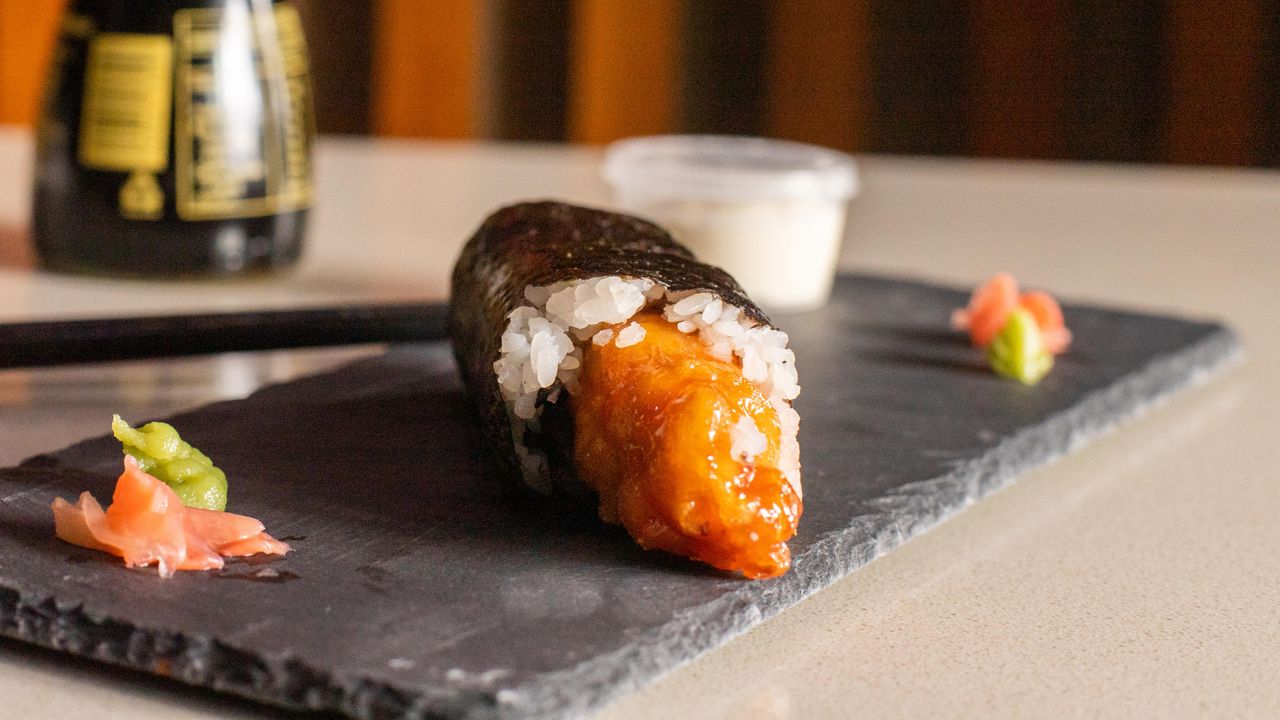 Sweet Sour Chicken Sushi Roll