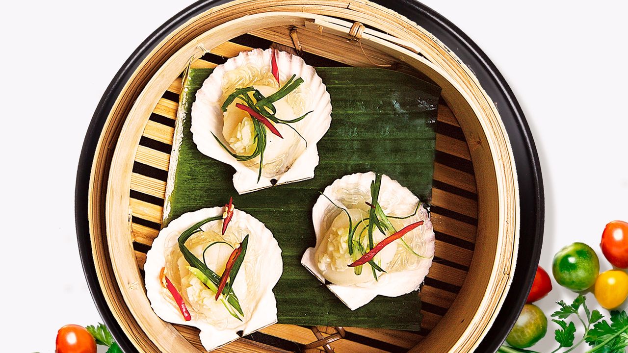 Steamed Scallops & Rice Vermicelli 𒊹︎ XO醬粉絲蒸有殼帶子(扇貝)