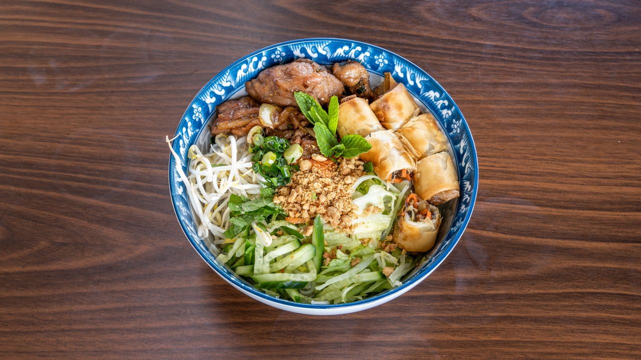 Grilled Pork and Spring Roll Vermicelli