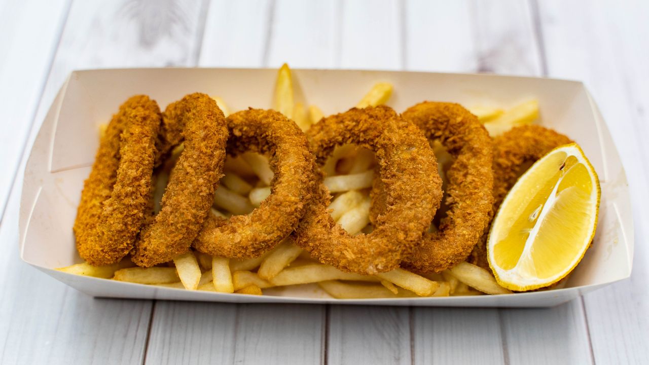 Calamari Rings & Fries (Halal)