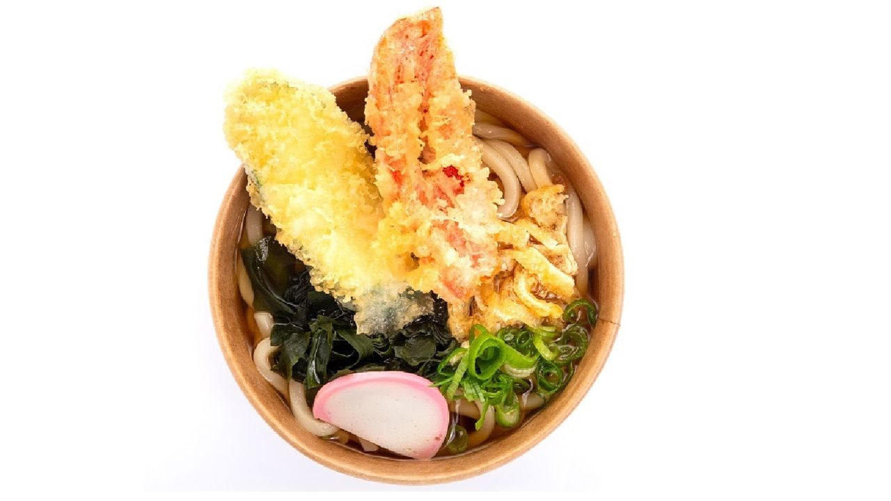 Assorted Vegetable Tempura Udon (L)
