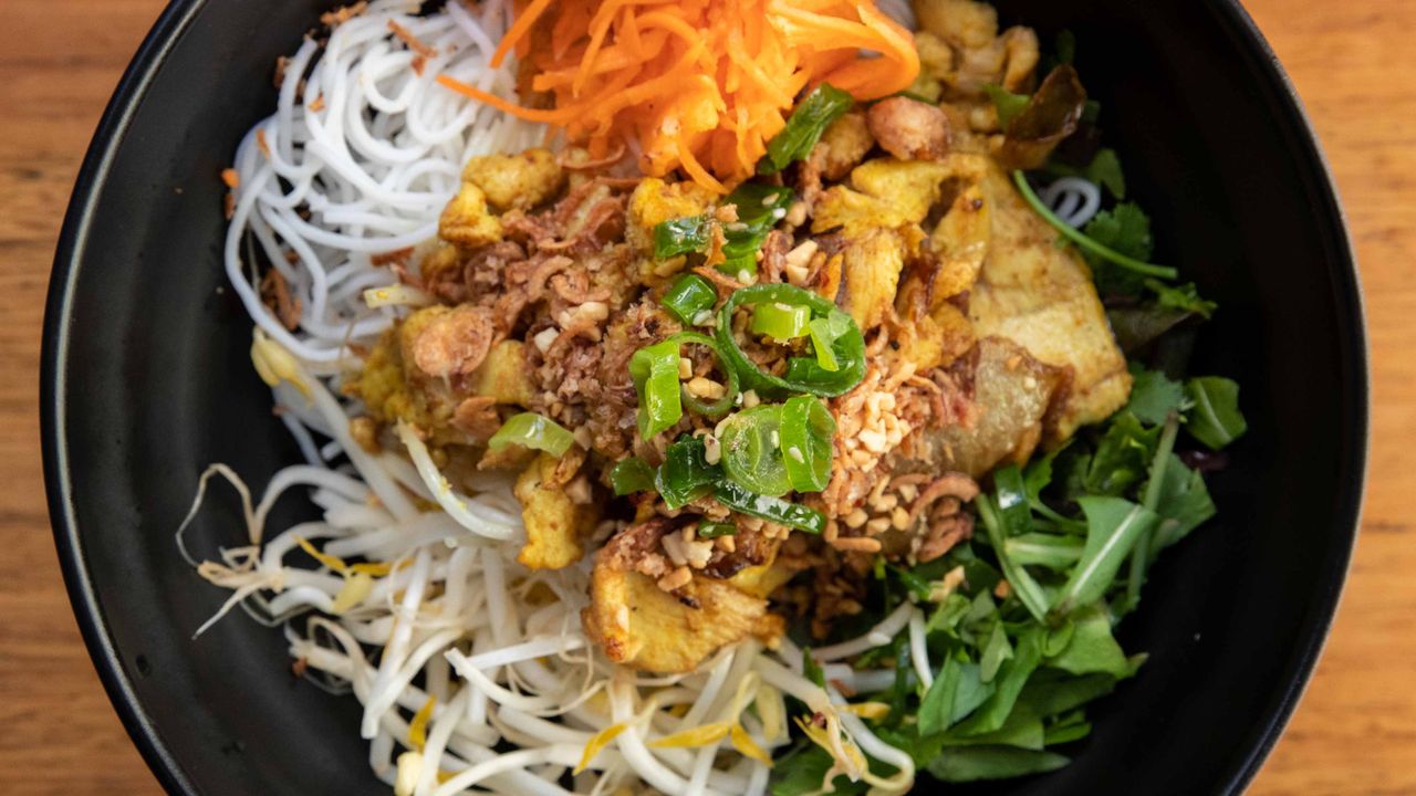 Turmeric Chicken Breast Vermicelli Salad (GF)