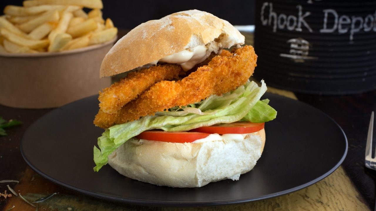 Chicken Schnitzel Burger