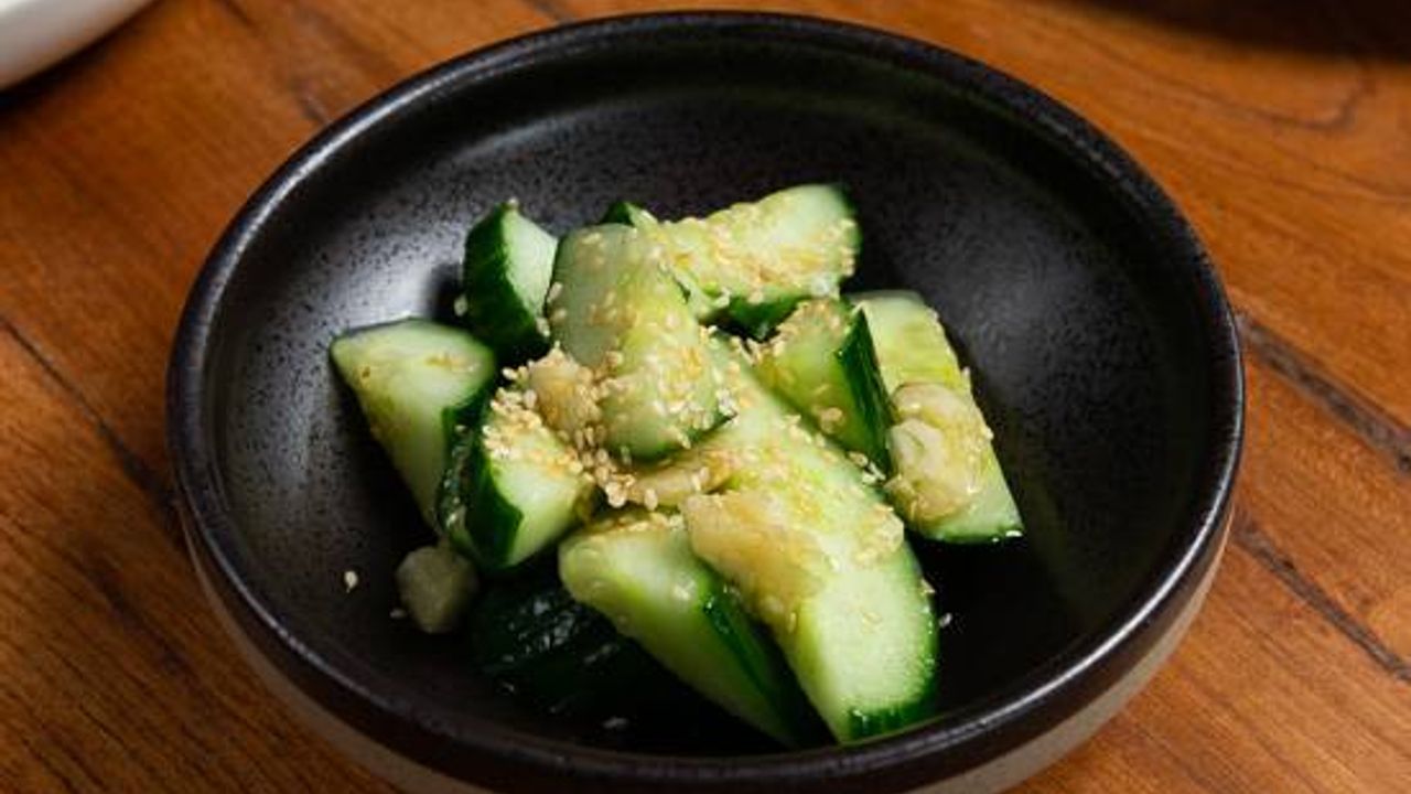 Marinated Cucumber and Garlic
