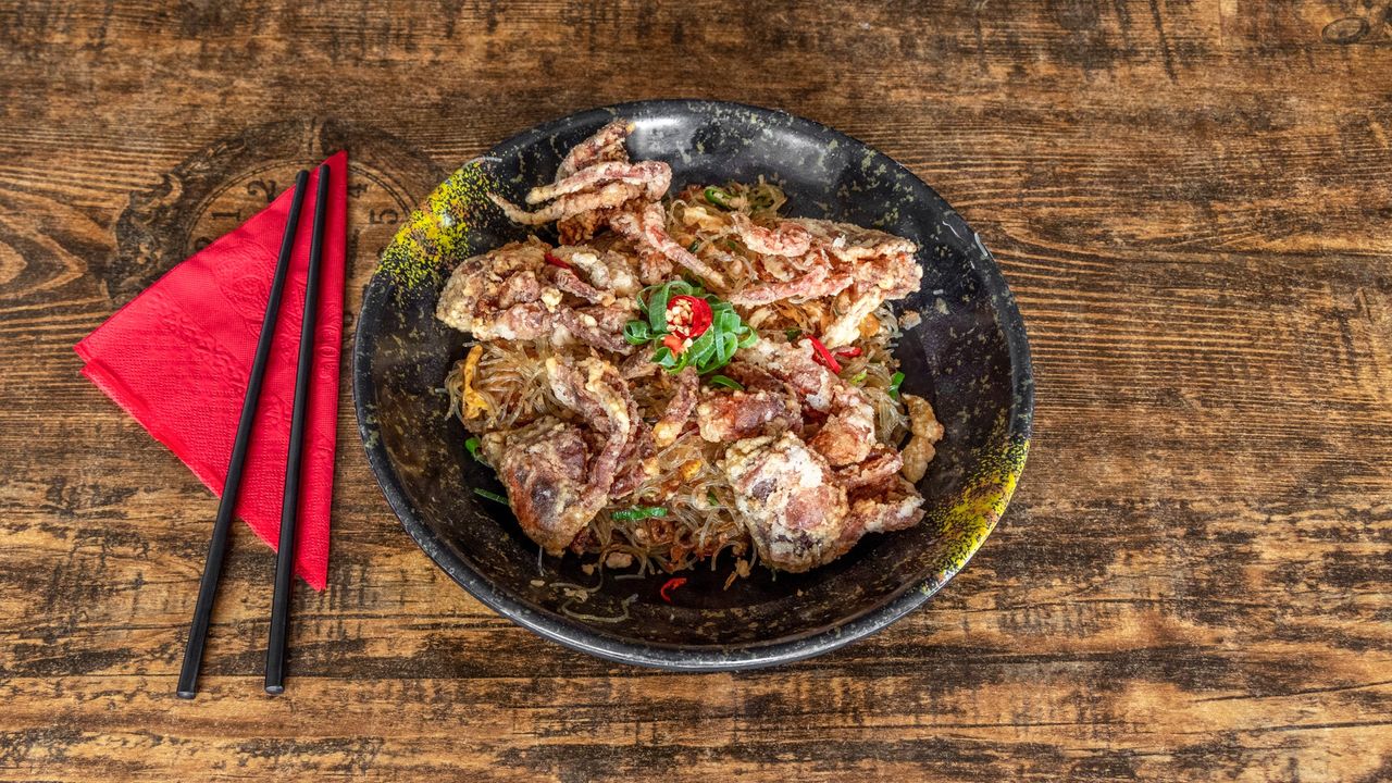 Soft Shell Crabs with Vermicelli in X.O. Sauce