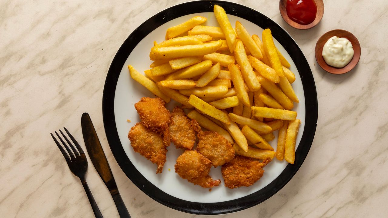 Prawn with Chips